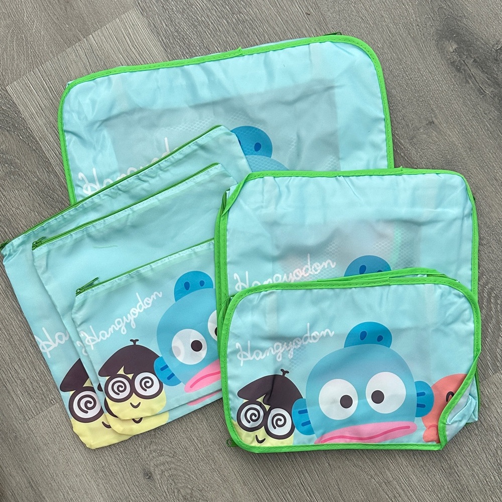 New 6 pieces Hangydon Travel Organizer cubes and shoes pouch